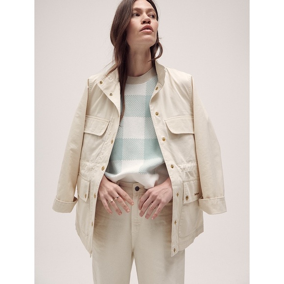 Barbour- Maeva-Utility Jacket, Cream-Size 10 - Picture 14 of 16
